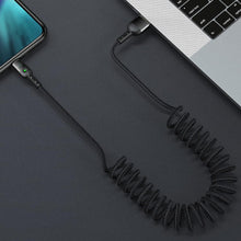 Carica l'immagine nel visualizzatore di Gallery, AICase Cavo Retrattile USB Tipo C,cavo a spirale di tipo C per auto, ricarica e sincronizzazione dati, cavo di ricarica 