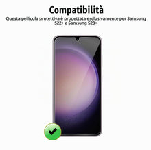 Carica l'immagine nel visualizzatore di Gallery, Vetro Temperato per Samsung Galaxy S23+ / S23 Plus [2 Pezzi] Vetrino Protettivo Pellicola Protezione Schermo