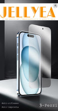 Carica l'immagine nel visualizzatore di Gallery, 3 Pezzi Pellicola Opaca per iPhone 15 / iPhone 15 Pro Vetro Temperato Opaco