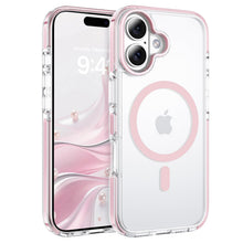 Carica l'immagine nel visualizzatore di Gallery, YINLAI Cover per iPhone 16 da 6.1", compatibile con MagSafe, protezione antiurto militare cover trasparente anti-ingiall