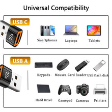 Carica l'immagine nel visualizzatore di Gallery, Adattatore USB C a USB (4 Pezzi), Adattatore Tipo C Femmina USB A Maschio