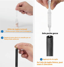 Carica l'immagine nel visualizzatore di Gallery, Tagliavetro Professionale con olio da taglio per vetro, testa da taglio da 2 mm a 20 mm, strumento tagliavetro con punta