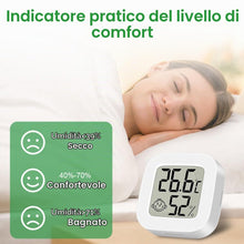 Carica l'immagine nel visualizzatore di Gallery, Ainiv 3 Pezzi Mini Igrometro Termometro Digitale, Bianca