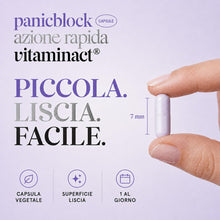Carica l'immagine nel visualizzatore di Gallery, Integratore per Panico 100% Naturale | Panicblock Azione Rapida | Potenziato con Valeriana Camomilla Biancospino Vitamin