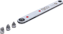 Carica l'immagine nel visualizzatore di Gallery, BGS 115 | Cricchetto, ultra sottile | 6,3 mm (1/4") | incl. 4 inserti speciali
