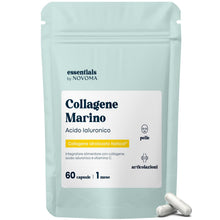 Carica l'immagine nel visualizzatore di Gallery, Collagene Marino con Acido Ialuronico, Pelle Idratata e Articolazioni Forti, Fornitura di 1 mese, 60 Capsule, Idrolizzat