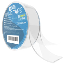Carica l'immagine nel visualizzatore di Gallery, Nano Tape, Nastro Biadesivo Extra Forte in Gel Trasparente Rimovibile e Lavabile, Non lascia tracce, Rotolo Grande 4M