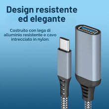 Carica l'immagine nel visualizzatore di Gallery, MMOBIEL Cavo OTG USB-C a USB Femmina 3.0 - Trasporto Dati a 5 Gbps