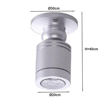 Carica l'immagine nel visualizzatore di Gallery, 4 Mini Faretti da Soffitto Orientabili a Soffitto LED Diametro Base Ø20mm Piccoli Faretti da Soffitto Bianco Caldo con T