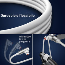 Carica l'immagine nel visualizzatore di Gallery, ACAGET Cavo USB C 1,8M Ricarica 120W 6A 90 Gradi per Xiaomi 17T 15T 14T Pro