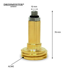 Carica l'immagine nel visualizzatore di Gallery, Adattatore GPL M10 ACME - Adattatore Autogas Germania - Lungo 76mm Acciaio