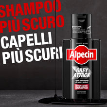 Carica l'immagine nel visualizzatore di Gallery, Alpecin Grey Attack Shampoo Colorante Uomo 1x200ml | Colore Capelli Grigi Naturale | Rinforzante Capelli Uomo | Shampoo 
