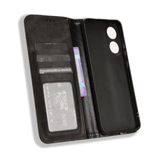 Carica l'immagine nel visualizzatore di Gallery, Portafoglio Custodia Cover per Oppo A58 4G, Cover Biglietti Visita Pelle Retro con Chiusura Magnetica Premium Pu Flip. N