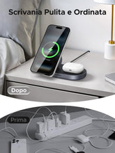 Carica l'immagine nel visualizzatore di Gallery, UGREEN Zapix Qi2 25W Caricatore Wireless 2 in 1 MagSafe (Nero)