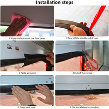Carica l'immagine nel visualizzatore di Gallery, Guarnizione Porta Garage 3m Guarnizione Basculante Autoadesive Garageguarnizione Soglia Porta Garage Universale Con Chio