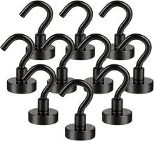 Carica l'immagine nel visualizzatore di Gallery, Gancio Magnetico, 10PCS Potente Neodimio Magnete Gancio, 16mm Ganci Magnetici Ultra Forte, Magnete con Gancio per Cucina