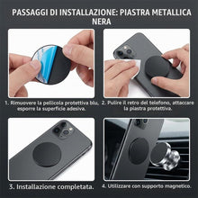 Carica l'immagine nel visualizzatore di Gallery, 10 Pezzi Set di Piastre Metalliche Autoadesive, Piastra in Metallo per Magneti Sottili, Dischi Metallici Compatibili con