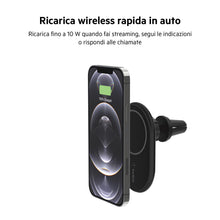 Carica l'immagine nel visualizzatore di Gallery, Belkin BoostCharge Supporto da auto magnetico per telefono, compatibile con MagSafe, iPhone 14/14 Plus, 13, 12, Pro, Max