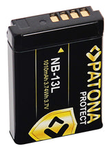 Carica l'immagine nel visualizzatore di Gallery, PATONA PROTECT Batteria per Canon NB-13L NB-15L 1010mAh 3.6V