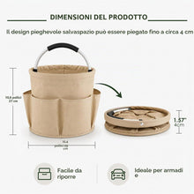Carica l'immagine nel visualizzatore di Gallery, JSMTKJ Contenitore Pulizie 17L Pieghevole con Manico, Organizer Detersivi