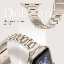 Carica l'immagine nel visualizzatore di Gallery, Sottile Cinturino Compatibile con Cinturino Apple Watch 42(S12-10)/41/40/38mm, Elegante Cinturini in Acciaio Inossidabil