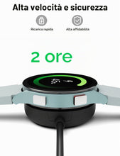 Carica l'immagine nel visualizzatore di Gallery, Cavo di ricarica da 1M compatibile con Samsung Galaxy Watch 5 Pro, 5 Caricabatterie Samsung Galaxy 4, 4 Classic, 3, Cari