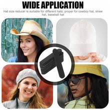 Carica l'immagine nel visualizzatore di Gallery, 12 nastri riduttori in schiuma per cappelli e berretti, fasce per il sudore, per uomini e donne (nero e bianco)