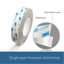 Carica l'immagine nel visualizzatore di Gallery, Dpm Tapes - 3M 1600T Nastro Biadesivo Extra Forte in Schiuma PE, Resistente all'Acqua, per Interni ed Esterni, 19 mm x 3