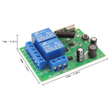 Carica l'immagine nel visualizzatore di Gallery, DieseRC Interruttore di controllo remoto sicuro, wireless, da 12 V, 24 V, 30 V CC, 433 MHz RF e 10 A, con ricevitore rel