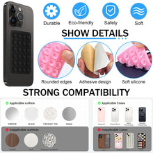Carica l'immagine nel visualizzatore di Gallery, Confezione da 14 supporti a ventosa per telefono, compatibili con custodie per telefono e superfici lisce, supporto ades
