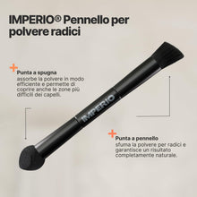 Carica l'immagine nel visualizzatore di Gallery, IMPERIO 2in1 pennello per polvere capelli per applicazione precisa e sfumatura di polvere per radici e per ricreare cioc