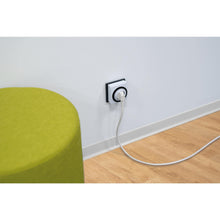 Carica l'immagine nel visualizzatore di Gallery, UNITEC Timer giornaliero meccanico per interni IP20 attraente forma quadrata analogica bianca 15 minuti di distanza rego