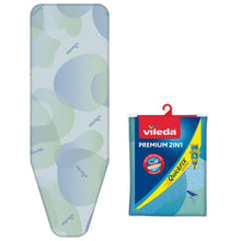 Carica l'immagine nel visualizzatore di Gallery, Vileda Premium 2in1 Copriasse da Stiro Universale, Triplo Strato Termoriflettente, Quick Fix con Fermacorda, Azzurro, 11