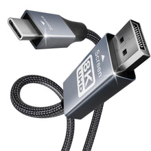 Carica l'immagine nel visualizzatore di Gallery, BENFEI Cavo USB C (Thunderbolt 4/3) a DisplayPort 1.4 1,8M (8K@60Hz, 4K@144Hz), Cavo USB tipo C a DisplayPort per iPhone