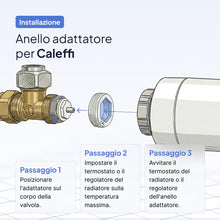 Carica l'immagine nel visualizzatore di Gallery, Adattatore M30 per Valvola Termostatica Caleffi, Adattatore Per Testina Termostatica - Set di 2