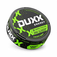 Carica l'immagine nel visualizzatore di Gallery, DUXX Energy Pouches con Caffeina 200mg – Integratore Alimentare con Caffeina, per Giornate Intense, Ideale per Lavoro, S