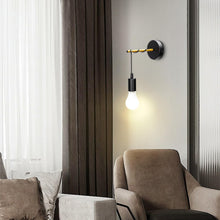 Carica l'immagine nel visualizzatore di Gallery, Aigostar Applique da parete interno, Applique camera da letto, Lampada da parete Vintage E27, Stile industriale retrò ne