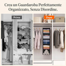 Carica l'immagine nel visualizzatore di Gallery, Lifewit Organizer Armadio Appendere con 5 Ripiani, 102 cm, Grigio, Set di 2