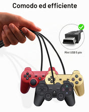 Carica l'immagine nel visualizzatore di Gallery, Cavo di ricarica compatibile con controller Ps3 Caricabatterie USB A 2.0 a Mini-B USB 5pin Cavo di ricarica Cavo dati pe