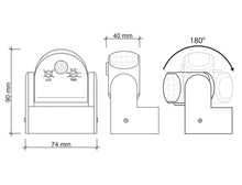 Carica l'immagine nel visualizzatore di Gallery, SEBSON Sensore di Movimento per Luci Esterno IP65 - LED compatibile