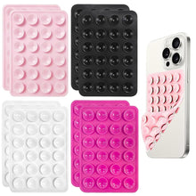 Carica l'immagine nel visualizzatore di Gallery, 8 Ventose Per Cellulare, 2 Nero, 2 Bianco, 2 Rosa Fucsia, 2 Rosa Chiaro, Silicone, Standard, Per Selfie &amp; Video