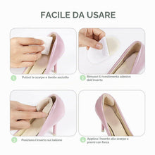 Carica l'immagine nel visualizzatore di Gallery, VivoFoot 4 pezzi antiscivolo per tallone, fodera per tallone e riempitivo per scarpe troppo grandi o larghe, forte adesi
