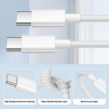 Carica l'immagine nel visualizzatore di Gallery, Cavo iPhone 15 16 17 18 3M, Cavo USB Type-C 3 Metri Cavo USB C USB C, 60W Cavo Type C to Type C Cavetto Nylon Cavi Tipo 