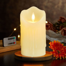 Carica l'immagine nel visualizzatore di Gallery, Candele ricaricabili, candela a LED con gocce di cera, Halloween, a LED con telecomando, senza fiamma, per esterni con t