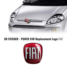 Carica l'immagine nel visualizzatore di Gallery, Fiat 32017 Adesivo Fiat 3D Ricambio Logo Anteriore + Posteriore per Punto Evo