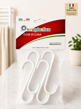 Carica l'immagine nel visualizzatore di Gallery, Set 4 Ganci Salvaspazio per Termoarredo e Scaldasalviette Bagno – Porta Asciugamani e Accappatoi – 100% Made in Italy (B