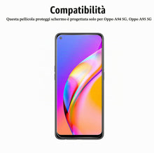 Carica l'immagine nel visualizzatore di Gallery, Vetro Temperato per Oppo A94 4G / A94 5G / A95 5G / A74 4G [2 Pezzi] Vetrino Protettivo Pellicola Protezione Schermo