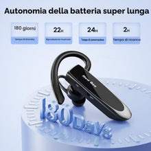 Carica l'immagine nel visualizzatore di Gallery, New Bee Auricolare Bluetooth V5.0, Auricolare Bluetooth Singolo, Nero