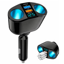 Carica l'immagine nel visualizzatore di Gallery, Sdoppiatore Accendisigari Auto, 120W Accendisigari USB,Multipresa