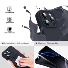 Carica l'immagine nel visualizzatore di Gallery, Supdeal Custodia in Silicone Liquido per iPhone 16 Pro, [Protezione Fotocamera] [Cover in Microfibra] [Protezione a 4 St